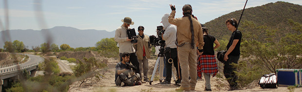 Make a scifi film in the Mexican Desert