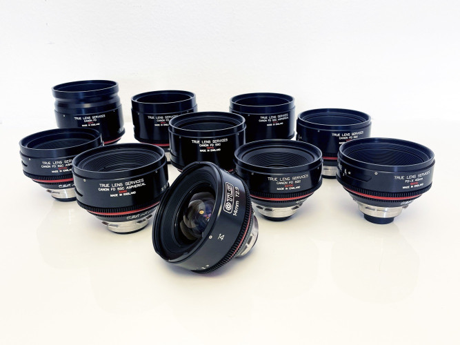 Canon FD TLS set of 10 lenses