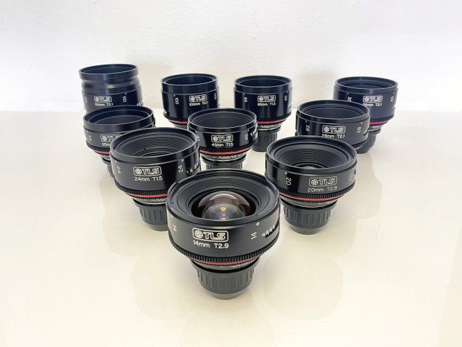Canon FD TLS set of 10 lenses