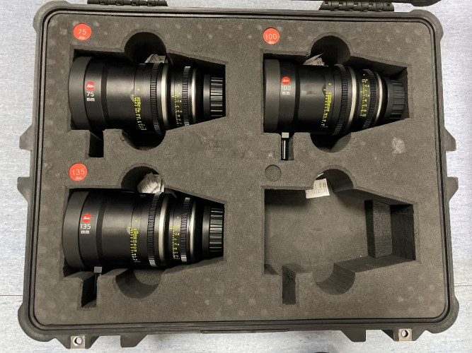 Leitz Prime Cine Lens Set of 7 lenses metric for sale