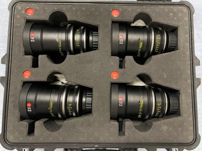 Leitz Prime Cine Lens Set of 7 lenses metric for sale