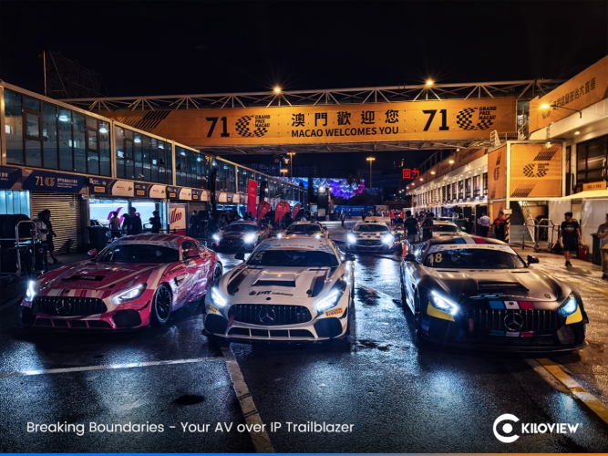 Kiloview Powers the 71st Macau Grand Prix with NDI AV-over-IP Solution
