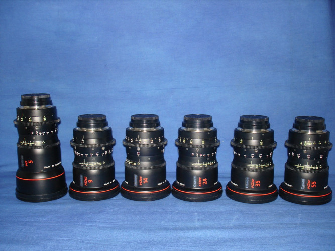 Canon 5mm,9mm,14mm,24mm,35mm,55mm (one set) - image #7