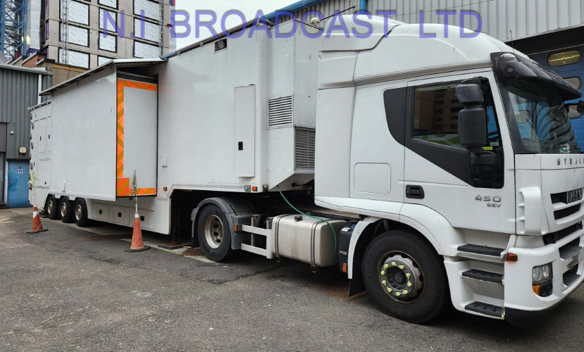 OB103  16x camera double expanding HD / 3G trailer, Riedel, EVS, sony, Calrec 13m long, 4.4m wide, Complete, - image #1