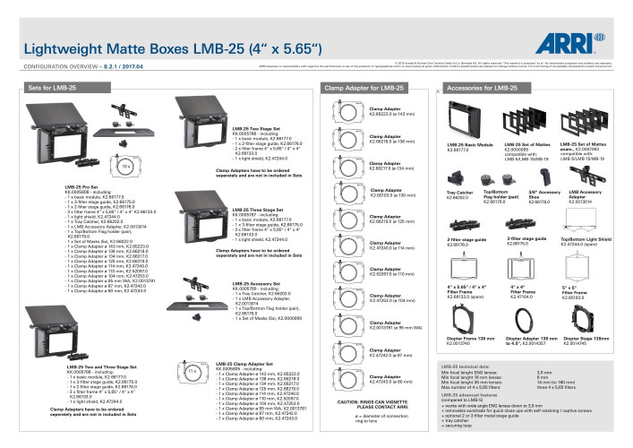 ARRI LMB 25 3 stage Matte Box (4“ x 5.65“) - image #7