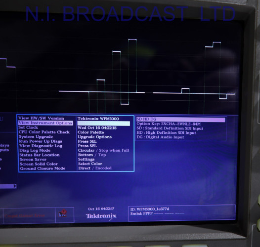 Tektronix wfm5000 HD/SD  waveform vectorscope with audio option wfm5000 - image #9