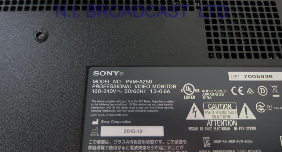 Sony pvm-a250 25inch OLED 3G / HD trimaster monitor - image #10