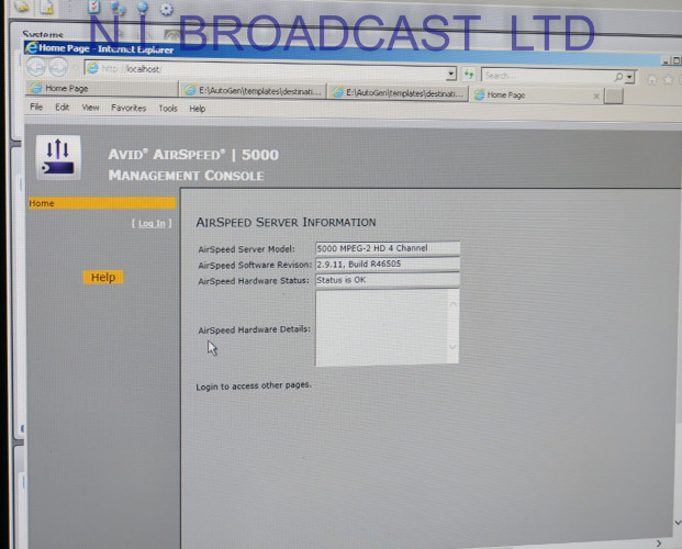 Avid Airspeed 5000 4chabbek  mpeg2 HD  video server - image #4