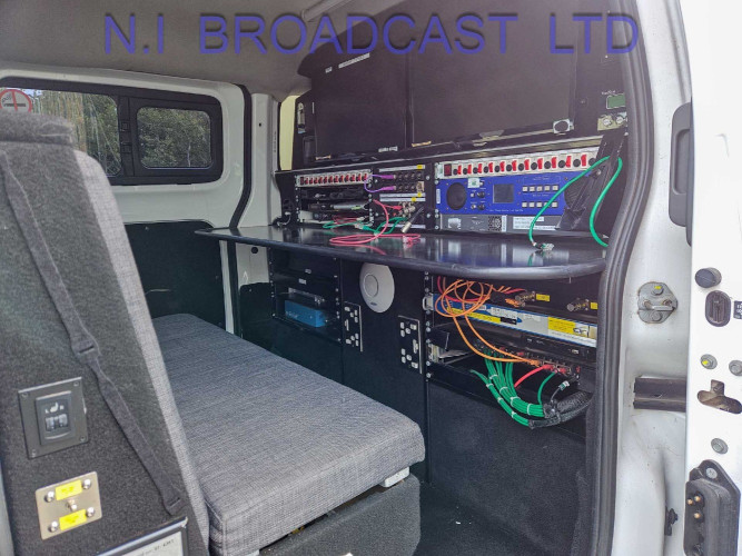 Nissan electric VSAT  with AVL 1.2m dish, vehicle (14,000 miles), - image #2