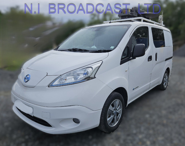 Nissan electric VSAT  with AVL 1.2m dish, vehicle (14,000 miles), - image #3