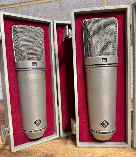 Neumann U67 Tube Condenser Microphones – Matched Pair, Large Diaphragm, Multi-Pattern - image #1