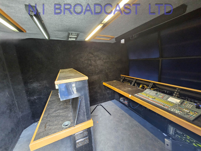 Mercedes 3 room 12 camera outside broadcast OBvan, (sony, RTS, evs etc) 12 cameras, HD currently, - image #10