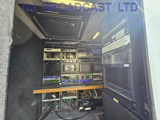 Mercedes 3 room 12 camera outside broadcast OBvan, (sony, RTS, evs etc) 12 cameras, HD currently, - image #3