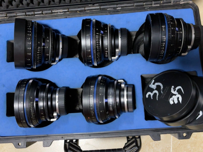 zeiss CP2 compact prime cine lens  5 piece:15/25/35/50/85 - image #1
