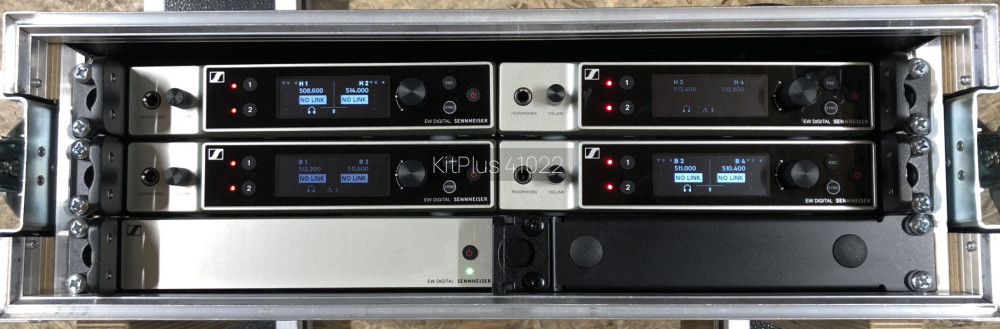 Sennheiser EW-DX Q1-9 4x2 receiver set and case - image #1