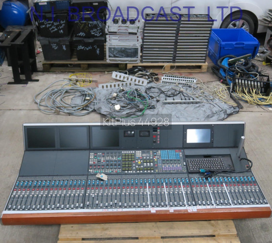 Calrec Omega 56x fader 288 channel 5.1 surround sound mixer COMPLETE with jackfields, EDAC etc - image #1