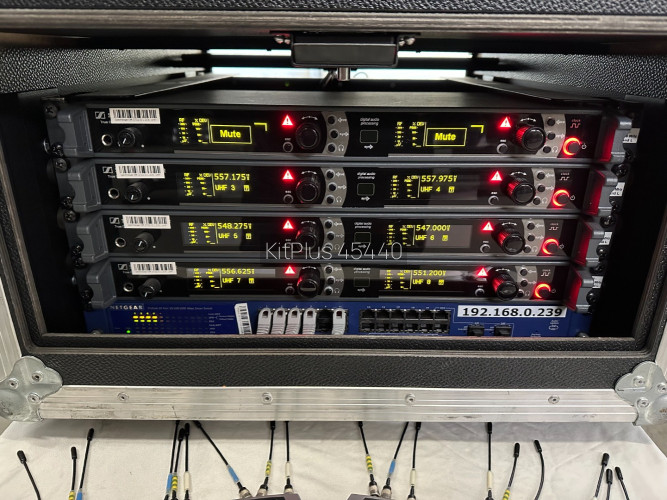 Sennheiser 4x 3732 II L-Band or N-Band Dual Receivers + 8x SK5212 II L-Band or N-Band Bodypack Transmitters - image #1