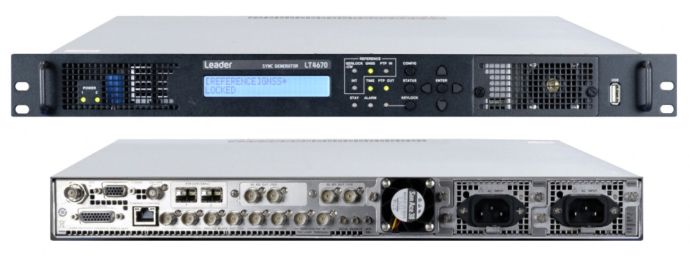 Leader Announces LT4670 Synchronous SDI and IP Reference and Test Signal Generator