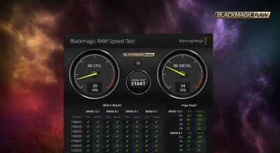 Blackmagic Design Announces Blackmagic RAW Speed Test
