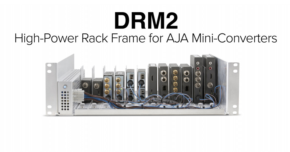 AJA Announces DRM2 Frame for AJA Mini-Converters at Inter BEE 2023