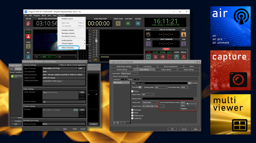 Cinegy demos exciting new ingest playout and multiviewer features at NAB 2024
