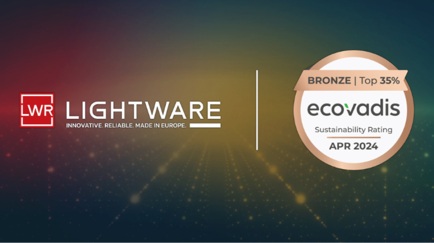 Lightware Achieves EcoVadis Bronze Rating Reinforcing its Commitment to Environmental Sustainanability