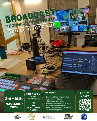 New Government-Funded Broadcast Technical Assistants Bootcamp Launches in Buckinghamshire
