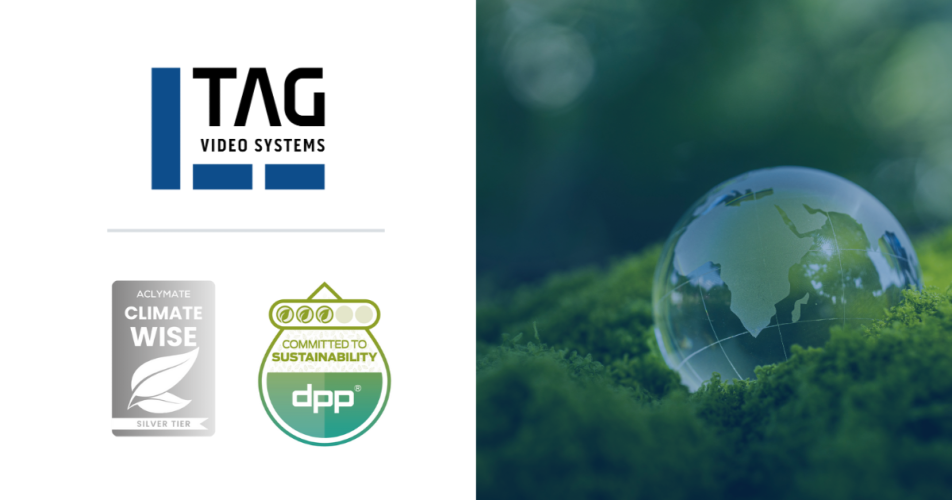 TAG Video Systems Earns Dual Recognition for ESG Initiatives