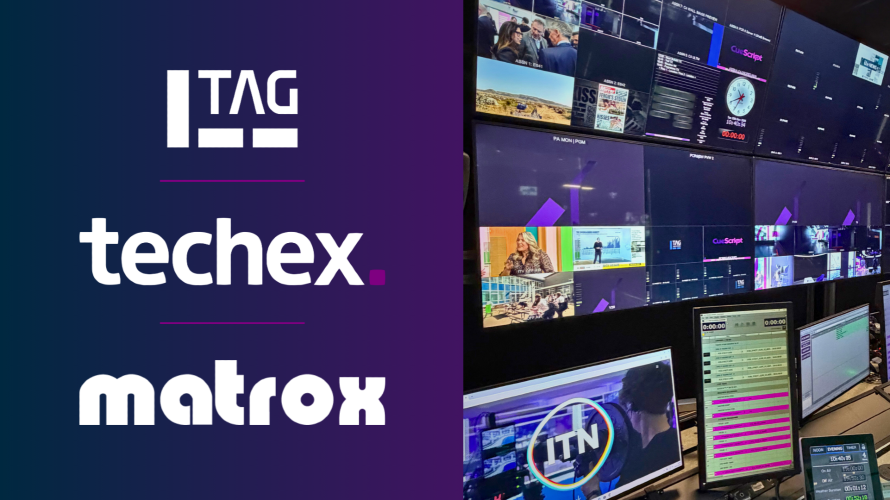 ITN Launches Low-Latency IP Control Room Powered by Techex TAG Video Systems and Matrox Video