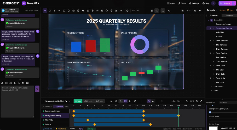 Emergent to Showcase AI-First Broadcast Graphics Platform and Launch Two New Products at ISE 2026