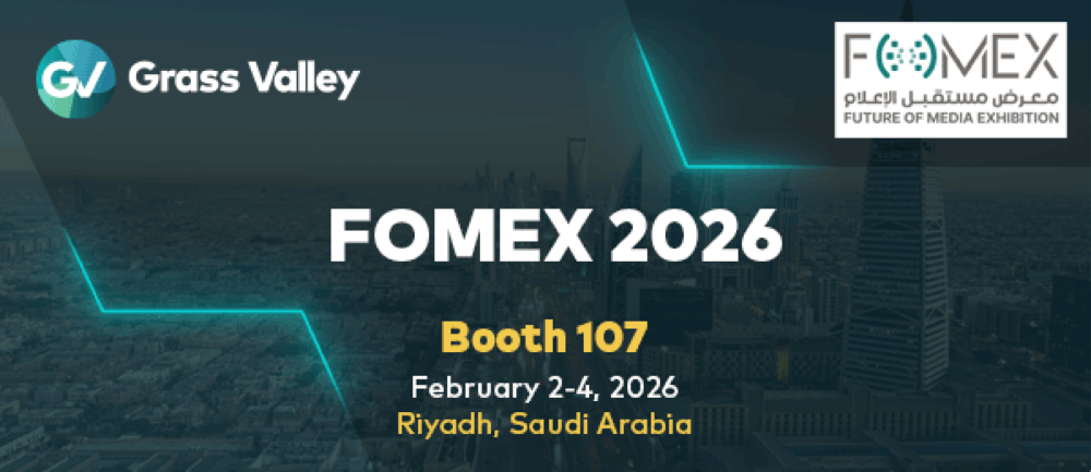 Grass Valley Showcases Scalable Future-Ready Live Production at FOMEX 2026