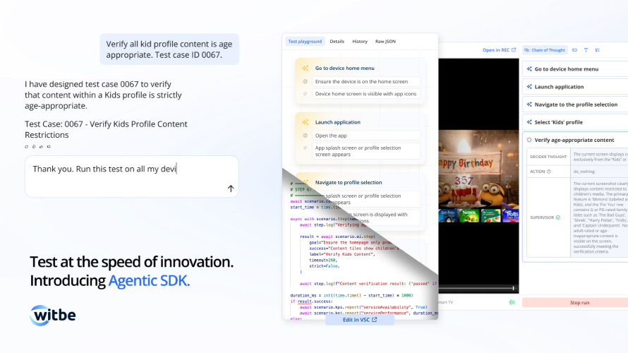 Witbe Launches New Agentic SDK to Power Agentic Automation AcrossVideo Workflows