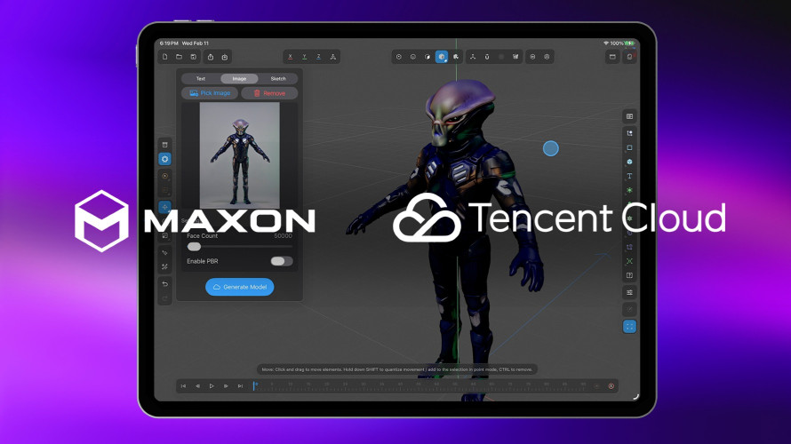 Maxon and Tencent Cloud Partner to Integrate HY 3D into Cinema 4D