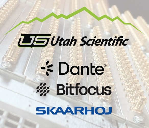 Utah Scientific Expands Technology Partner Program With Integrations From Audinate Bitfocus and Skaarhoj
