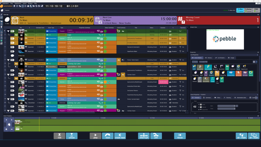 Pebble demonstrates partnerships performance and future-ready playout at NAB Show