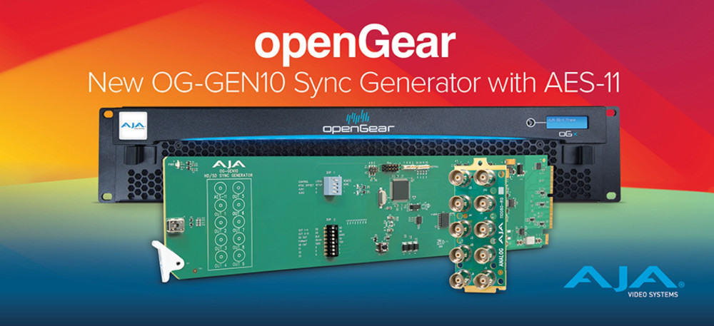 AJA Launches openGear OG-GEN10 HD-SD Sync Generator