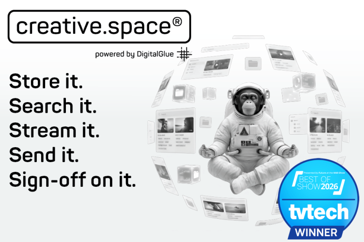 DigitalGlues creativespace Intelligence Wins Futures Best of Show Award Presented by TV Tech