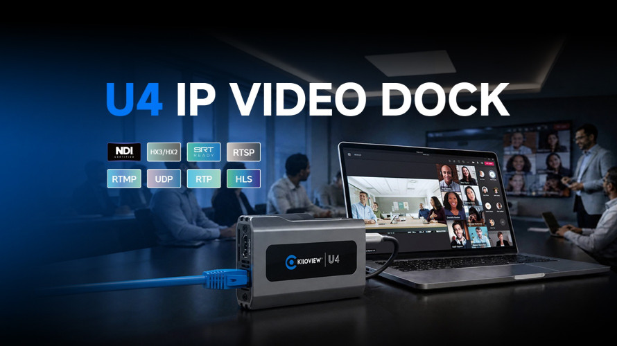 Kiloview Launches U4 IP Video Dock Bringing Professional IP Video into UC Meeting and Display Workflows