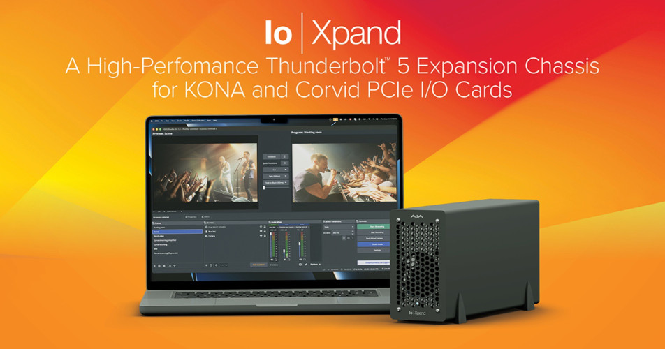 AJA Debuts Io Xpand Thunderbolt 5 Expansion  Chassis for KONA and Corvid PCIe IO Cards