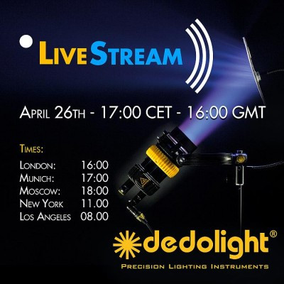 The world of reflected light: dedolight LiveStream event 26 April 2021