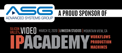 ASG Serves as Founding Member of Silicon Valley Video, Inaugural March 12 Event Will Tour LinkedIn Studios