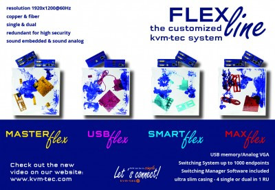 The new FLEXline and ndash; the kvm-tec customized system with many upgrades