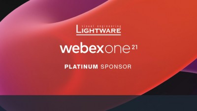 Lightware named as Official Platinum Sponsor of Cisco WebexONE 2021