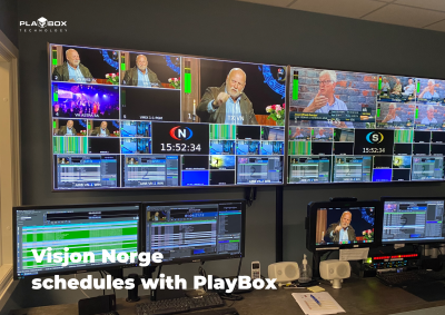 Visjon Norge schedules with PlayBox
