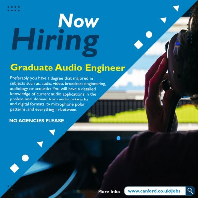 Canford seek Graduate Audio Engineer