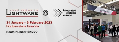Lightware presents new room automation and dedicated vertical market solutions at ISE 2023