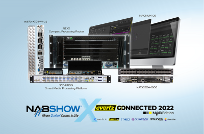 Evertz Demonstrates Its Format Agnostic Broadcast Infrastructure Solutions at NAB 2022