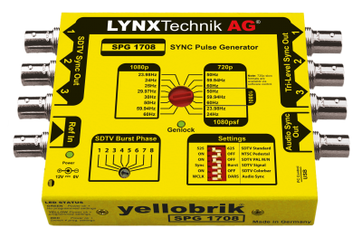 LYNX Technik Announces Second Generation yellobrik Sync Pulse Generator with Genlock