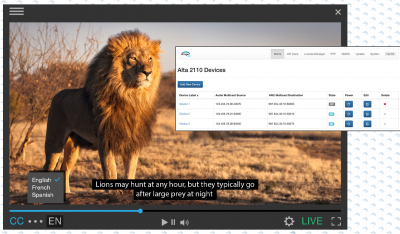 Live IP video closed captioning moves into the cloud with EEG and AWS CDI