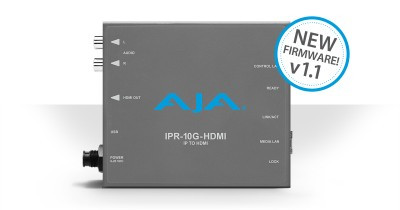 AJA Adds UltraHD Support to IPR-10G-HDMI with v1.1 Firmware
